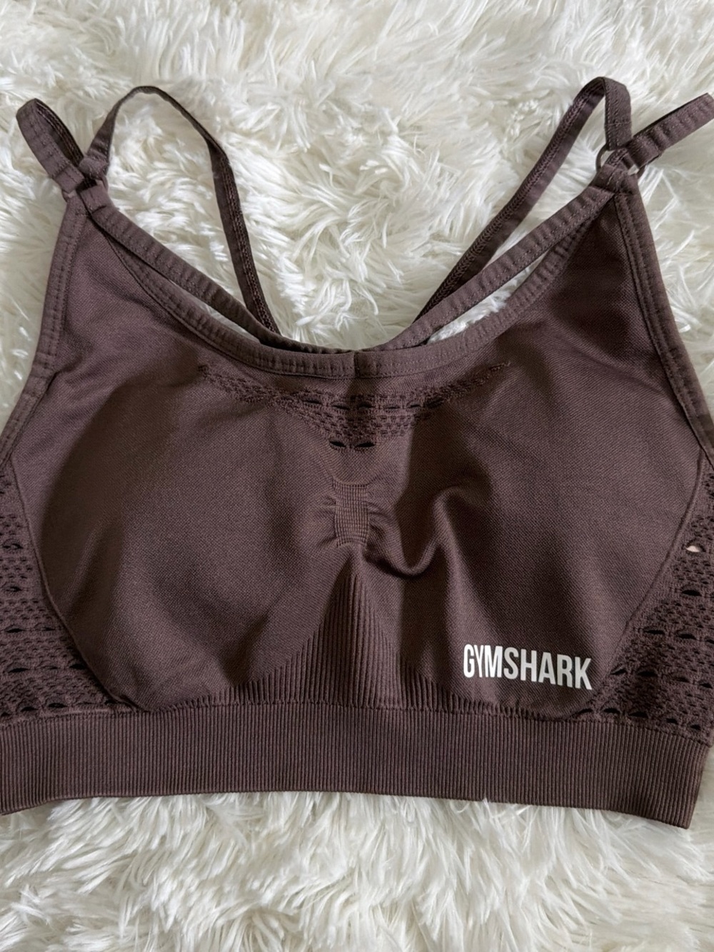 Gymshark Brown Seamless Light Support Sports Bra